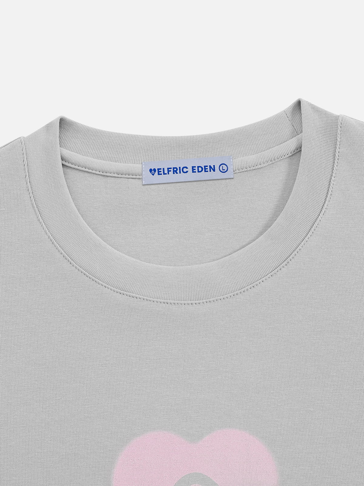 Heart Graphic Tee Grey - Aelfric Eden