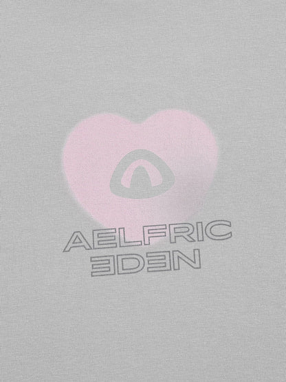 Heart Graphic Tee Grey - Aelfric Eden