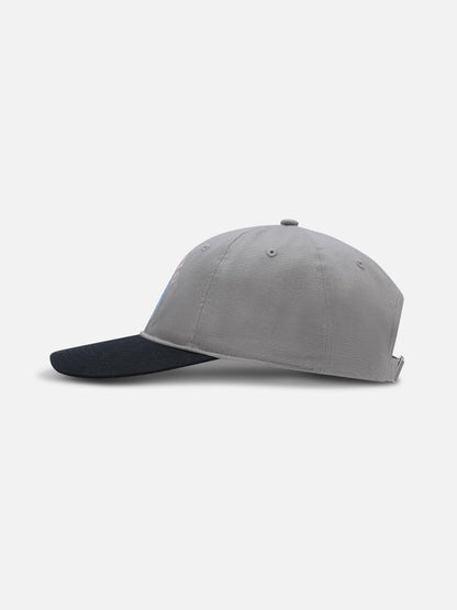 Colorblock Embroidered Structured Baseball Cap Grey - Aelfric Eden