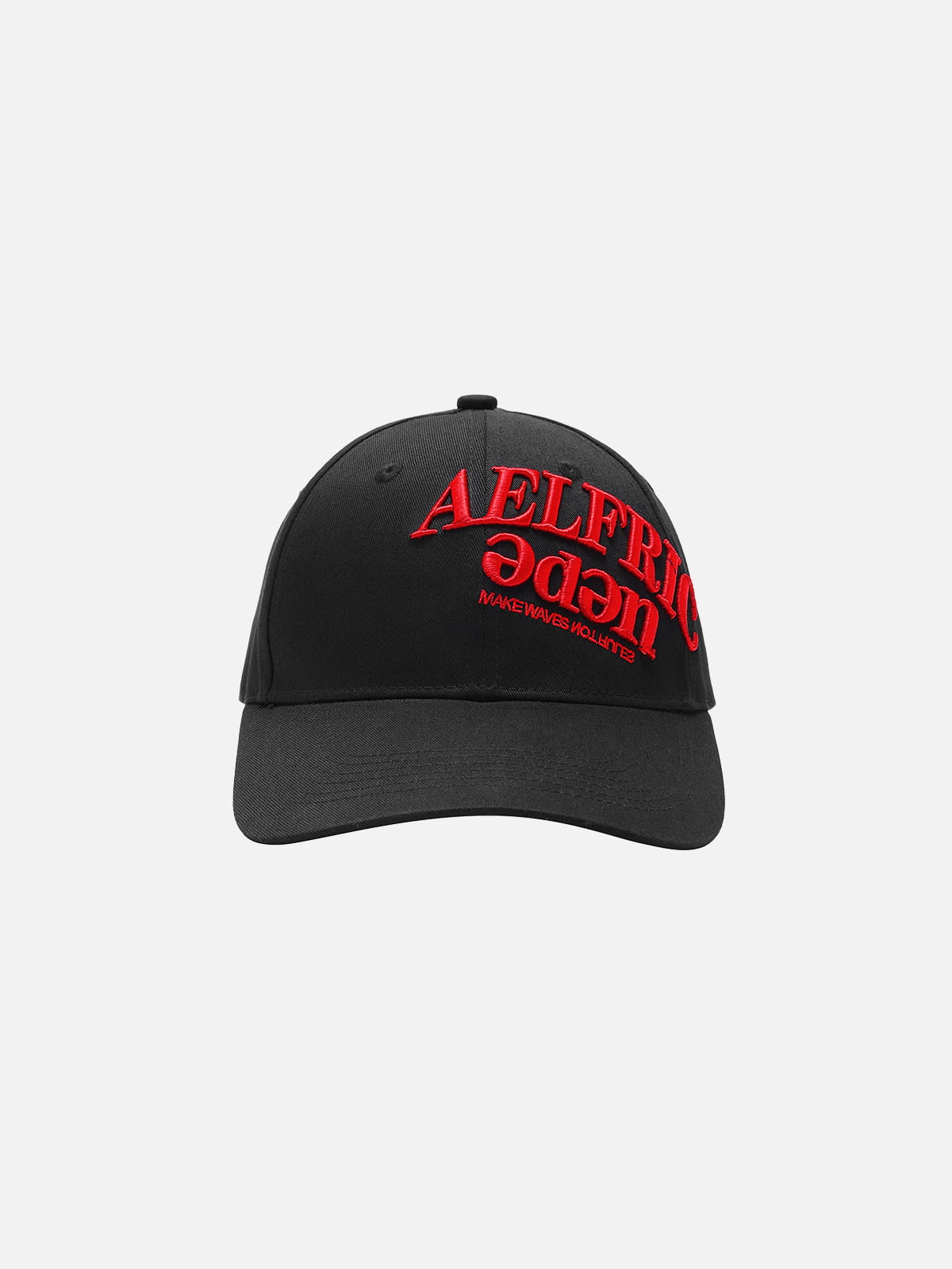 Embroidered Structured Baseball Cap Black - Aelfric Eden