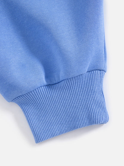 Boxy Washed Zip Up Hoodie Blue - Aelfric Eden
